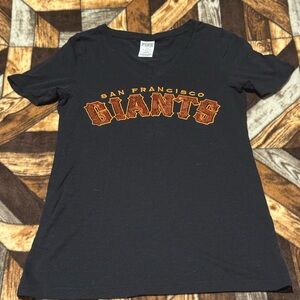 PINK Victoria's Secret Black San Francisco Giants Tee